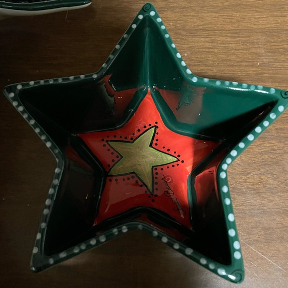 Ganz Bella Casa Crescent Moon Serving Bowl & Star Bowl, Chips, Dip, Appetizers - Picture 5 of 10